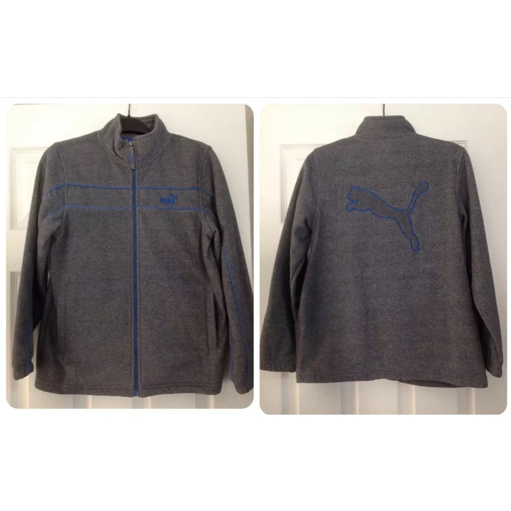 NWOT PUMA Boys Full Zip Logo Fleece Jacket